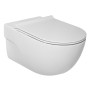 Комплект: MERIDIAN Rimless унитаз подвесной, с сиденьем Slim + DUOFIX Basic монтажный элемент 112см, со смывным бачком, без клавиши смыва