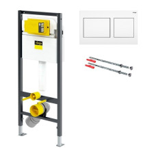 Комплект инсталляции для унитаза Prevista Dry 771973 (3 в 1), клавиша 773250