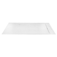Поддон каменный 120*80*3 см, структура Ardesia, white