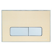 IMPRESE i7113, клавиша смыва, золото сатин, вставка из алюминия