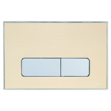 IMPRESE i7113, клавиша смыва, золото сатин, вставка из алюминия