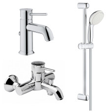 BAUCLASSIC набор смесителей 3в1 для ванны (23162000+32865000+27598001)