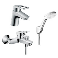 LOGIS LOOP набор смесителей для ванны, умывальник 70 (71153000+71413000+27278400)