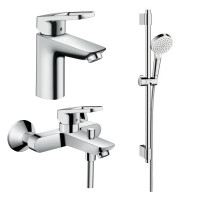LOGIS LOOP набор смесителей для ванны, умывальник 100 (71154000+71413000+27353400)
