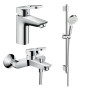 LOGIS LOOP набор смесителей для ванны, умывальник 100 (71154000+71413000+27353400)