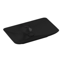 MORETTA умывальник 64,4*39,5см, с отверстием под смеситель, matt  black