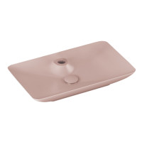 MORETTA умывальник 64,4*39,5см, с отверстием под смеситель, matt salmon