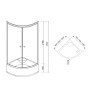 BARON Душ кабина 90*90*194 см, стекло 4 мм 