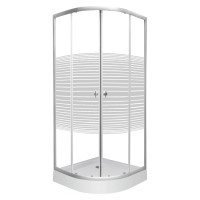 TULIP Душ кабина 90*90*194 см, с мелким поддоном, стекло 4мм 