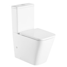 BILOVEC Rimless компакт пристенный 60,5*34*81 см, г/в, бачок с нижним подводом 3/4,5 л Геберит, сидение твердое slow-closing