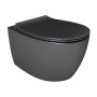 DAMA di VENEZIA унитаз подвесной безободковый 36,3*51*40см, с сидением Slim Soft Close, matt antracite