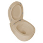 DAMA di VENEZIA унитаз подвесной безободковый 36,3*51*40см, с сидением Slim Soft Close, matt ivory