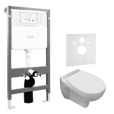 Набор инсталляционный: MARO New унитаз подвесной, сиденье мягкое, VOLLE MASTER EVO инсталляция для унитаза 3в1, без клавиши