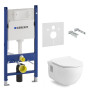 Набор инсталляционный: ALTEA Rimless унитаз подвесной, сиденье Slim slow-closing, 458.126.00.1 Geberit Duofix инсталляция для унитаза, без клавиши