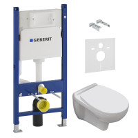 Набор инсталляционный: MARO New унитаз подвесной, сиденье мягкое, 458.126.00.1 Geberit Duofix инсталляция для унитаза, без клавиши