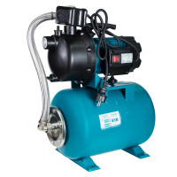 Насосна станція 1.2 кВт Hmax 48м Qmax 80л/хв пластик (самовсмоктуючий насос) 24л Україна Leo Aquatica