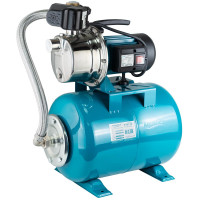 Насосна відцентрова самовсмоктуюча станція 0.6 кВт Hmax 35м Qmax 50л/хв нерж 24л Україна Leo Aquatica