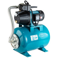 Насосна відцентрова самовсмоктуюча станція 0.8 кВт Hmax 38м Qmax 58л/хв 24л Leo Aquatica (775346/24)