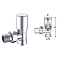 Кран вентильний кутовий з американкою SOLOMON 3/4