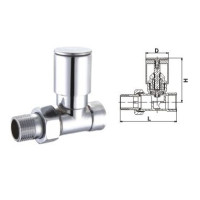 Кран вентильний прямий з американкою SOLOMON 3/4