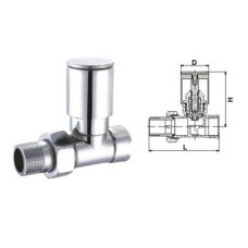 Кран вентильний прямий з американкою SOLOMON 3/4
