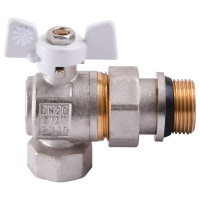 Кран кульовий кутовий з американкою PROFESSIONAL QP004 PN40 3/4