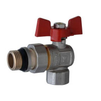 Кран кульовий кутовий з американкою WATERVALVE Q003 3/4