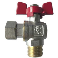 Кран шаровый угловой с накидной гайкой SOLOMON 1/2