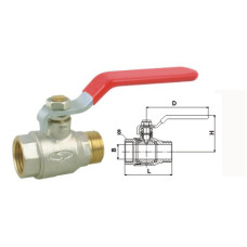 Кран кульовий прямий SOLOMON        1/2