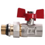 Кран шаровый прямой с американкой WATERVALVE Q003 1/2