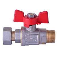 Кран кульовий прямий з накидною гайкою SOLOMON 1/2