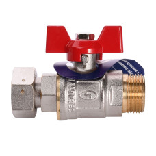 Кран кульовий прямий з накидною гайкою SOLOMON 3/4