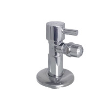 Кран напівобертовий кутовий з цангою SOLOMON 1/2