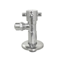 Кран напівобертовий кутовий з цангою SOLOMON 1/2