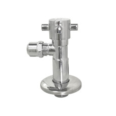 Кран напівобертовий кутовий з цангою SOLOMON 1/2