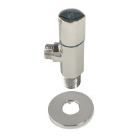 Кран напівобертовий кутовий з цангою SOLOMON 1/2