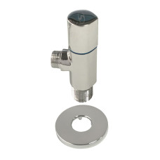 Кран напівобертовий кутовий з цангою SOLOMON 1/2