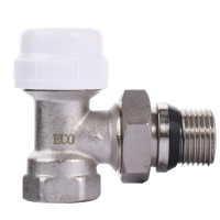 Кран радіаторний кутовий ECO Technology ECO5027 1/2