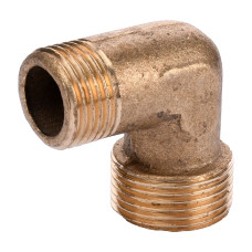 Кутник латунь   3/4 Зовнішня х 1/2 Зовнішня 1010Б