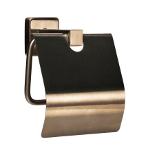 Тримач туалетного паперу SQ9410 - Квадро з кришкою НЕРЖ-SUS304-(Globus Lux)