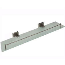 Поличка SQ9427- Квадро Скло з Бортами НЕРЖ-SUS304-(Globus Lux)