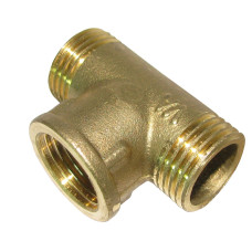 Трійник латунь  1/2 Зовнішня х 1/2 Внутрішня х 1/2 Зовнішня А0215А