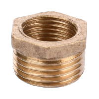 Футорка латунь   3/8 Внутрішня х 1/2 Зовнішня 701Б
