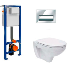 CET Cersanit B206 ІНСТ СИС-МА AQUA 02 MECH подв. унітаз DELFI поліп. ліфт кнопка PRESTO хром блиск