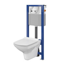 CET Cersanit B208 ИНСТ СИС-МА AQUA 22 MECH подв. унитаз CARINA CLEAN ON дюр. лифт кнопка MOVI хром б