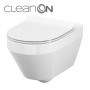 CET Cersanit В216 CREA CLEAN  ON OVAL підвісний з кришкою дюропласт ліфт SLIM PL