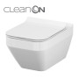 CET Cersanit В217 CREA CLEAN  ON SQUARE підвісний з кришкою дюропласт ліфт SLIM PL