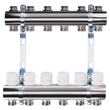 Коллектор с регуляторами и креплением ECO 001B 1
