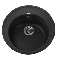 Гранитная мойка Globus Lux MARTIN черный металлик 510