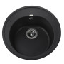 Гранитная мойка Globus Lux MARTIN черный металлик 510